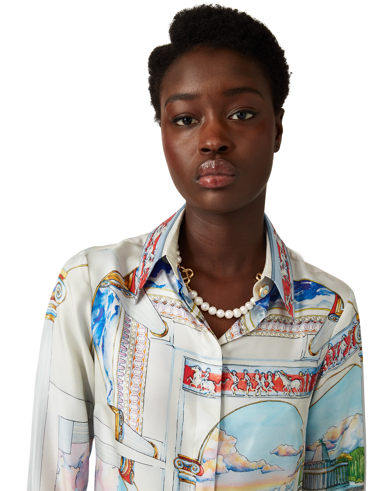 Le Passage Long Sleeve Silk Shirt - 图片 5