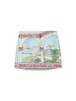 Le Passage Silk Mini Skirt