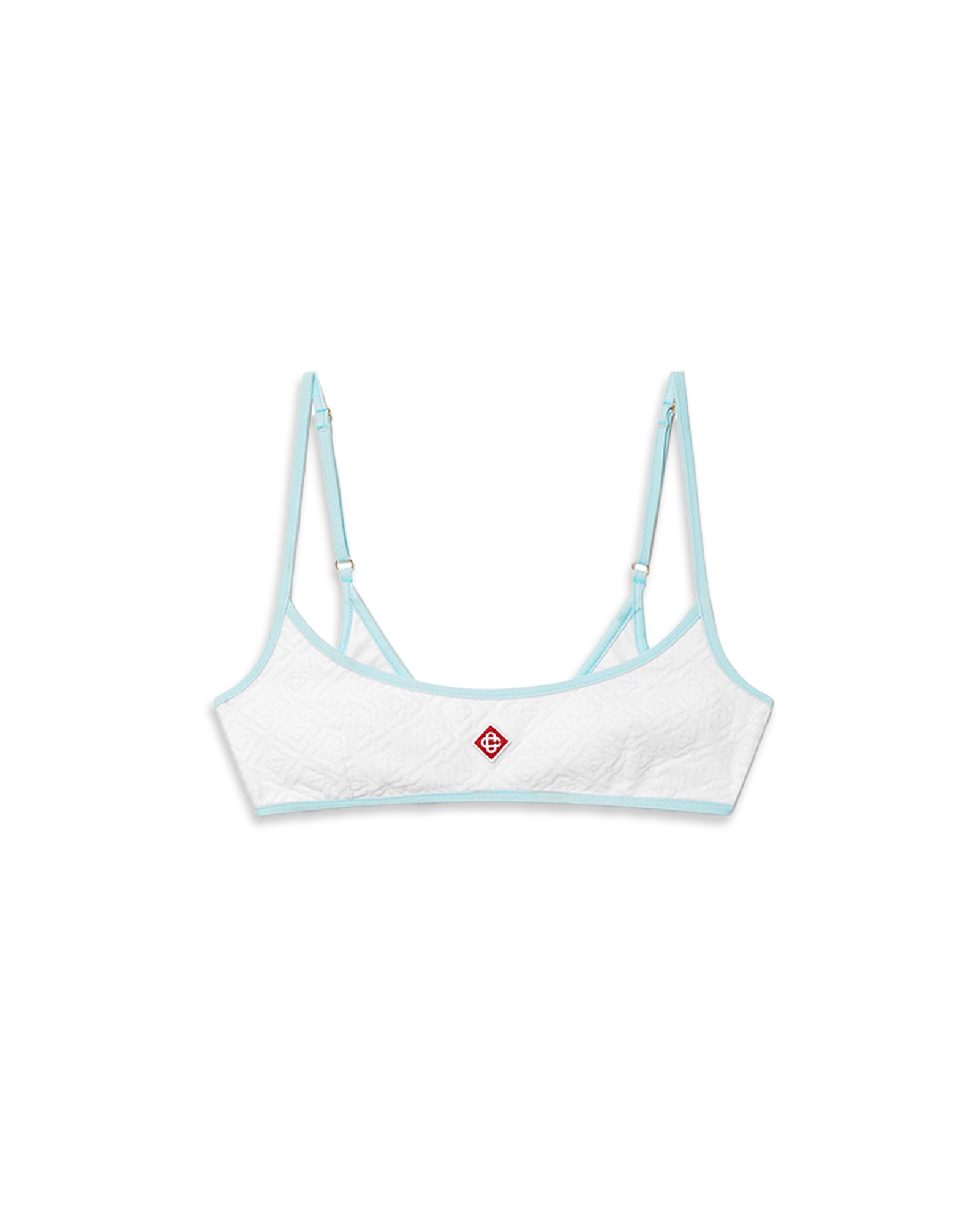 Jacquard Monogram Bikini Top