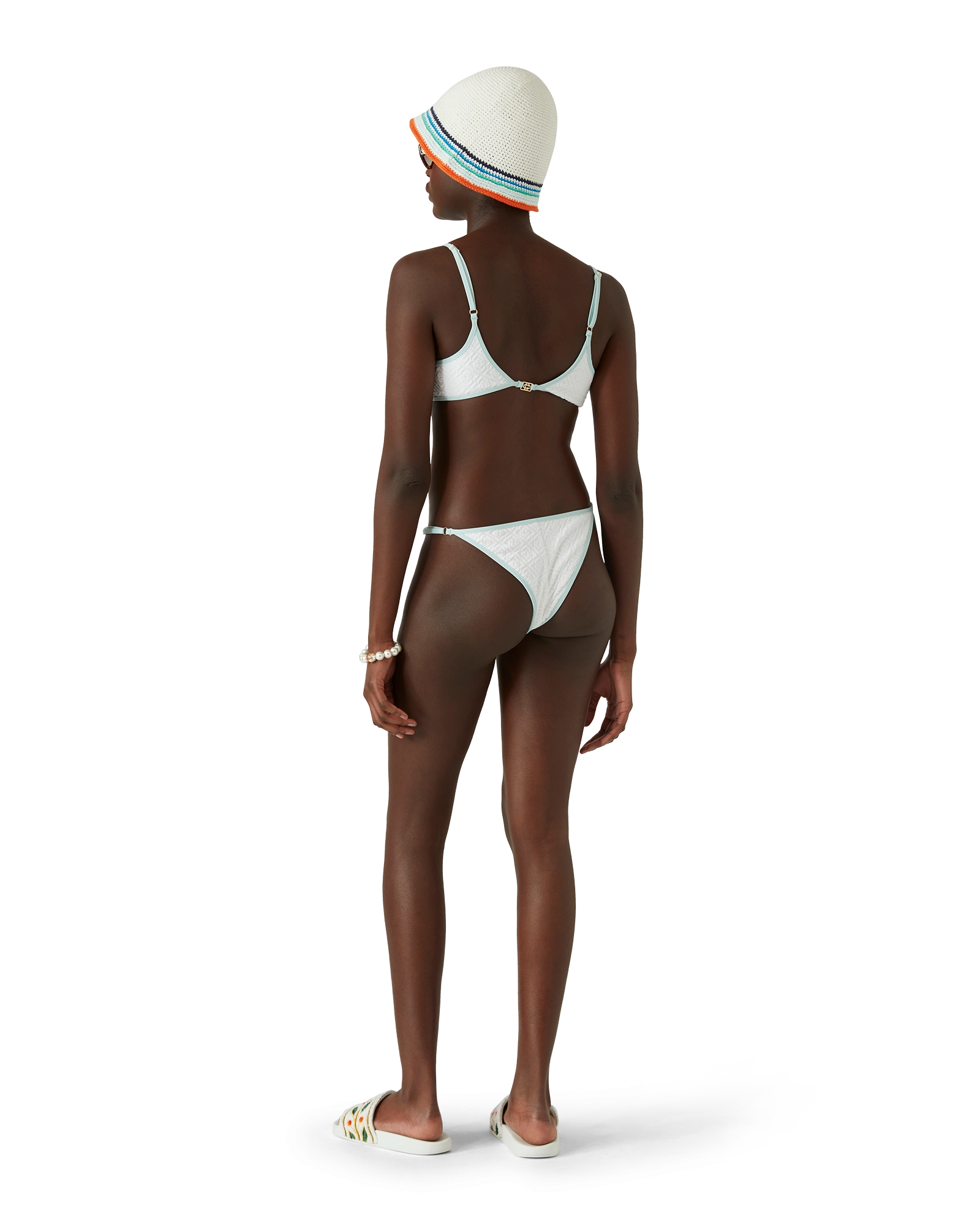 Jacquard Monogram Bikini Top - 图片 3