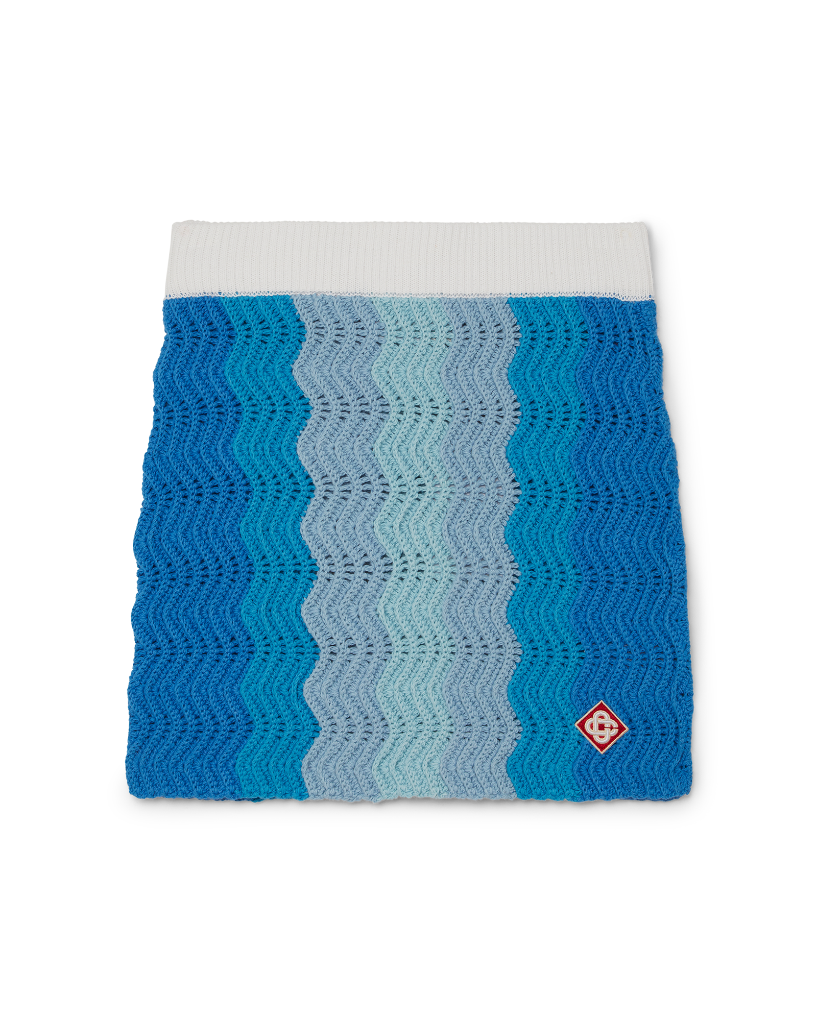 Blue Gradient Crochet Skirt - 图片 2