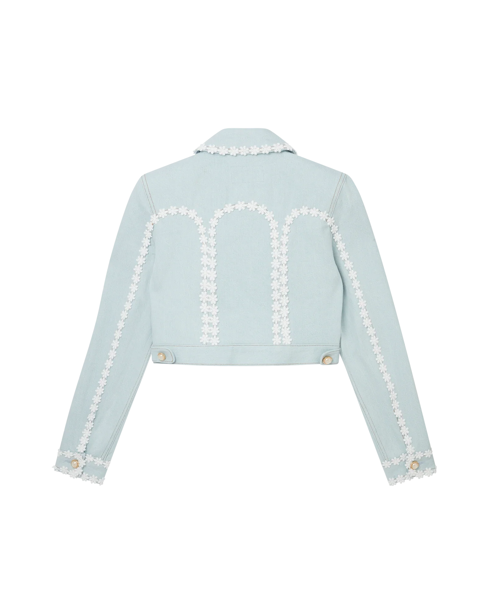 Cut Out Arch Denim Jacket - 图片 2