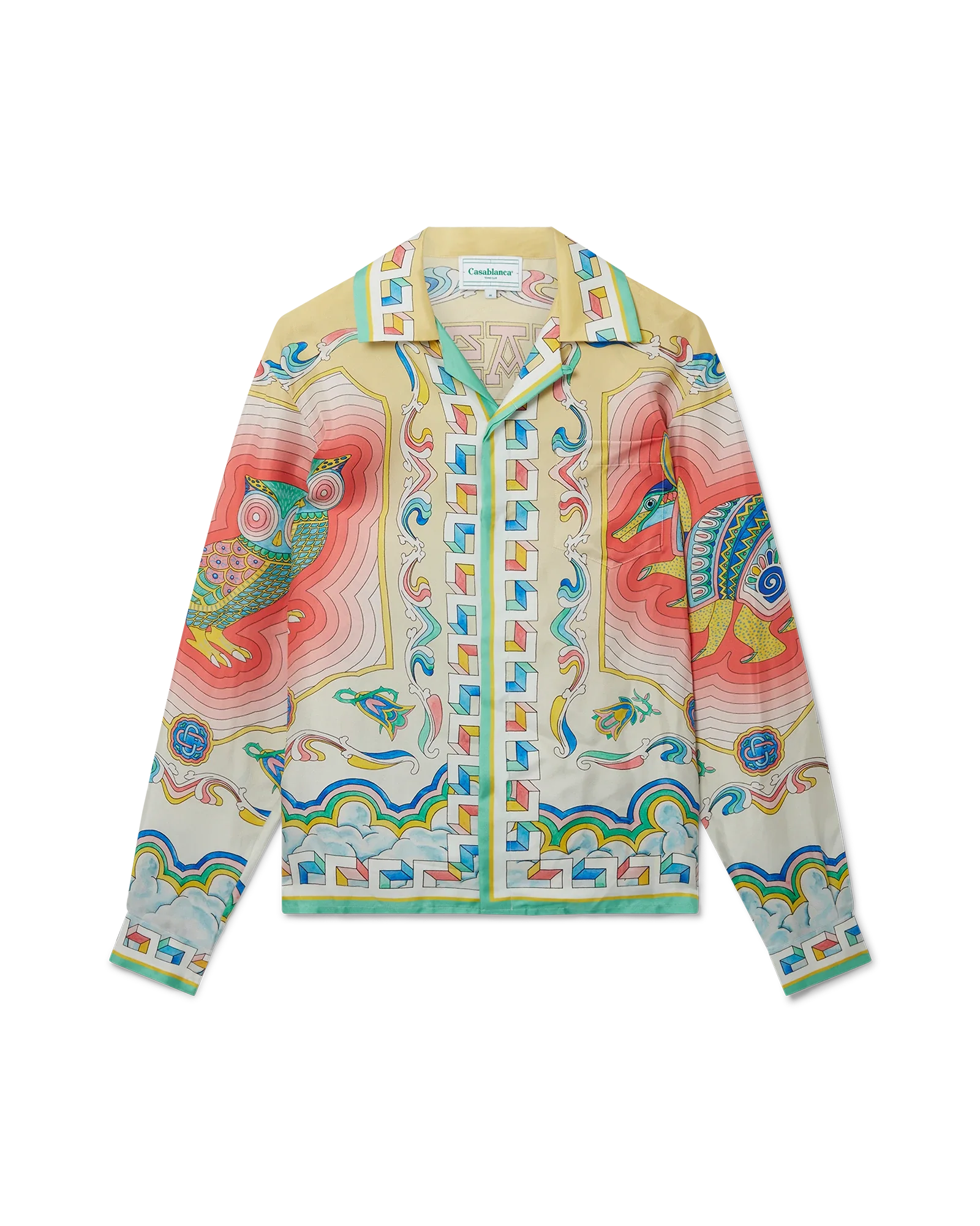 Souvenir Long Sleeve Silk Shirt - 图片 2