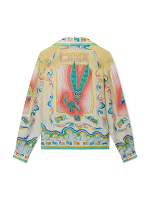 Souvenir Long Sleeve Silk Shirt