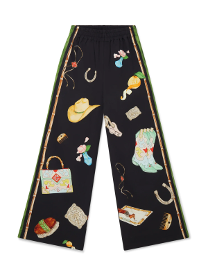 L'Ecurie Nuit Wide Leg Trousers