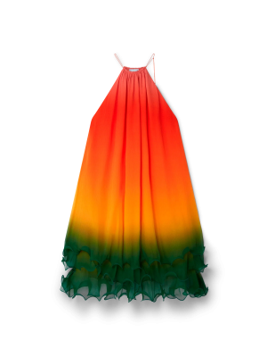 Rainbow Gradient Cocktail Dress
