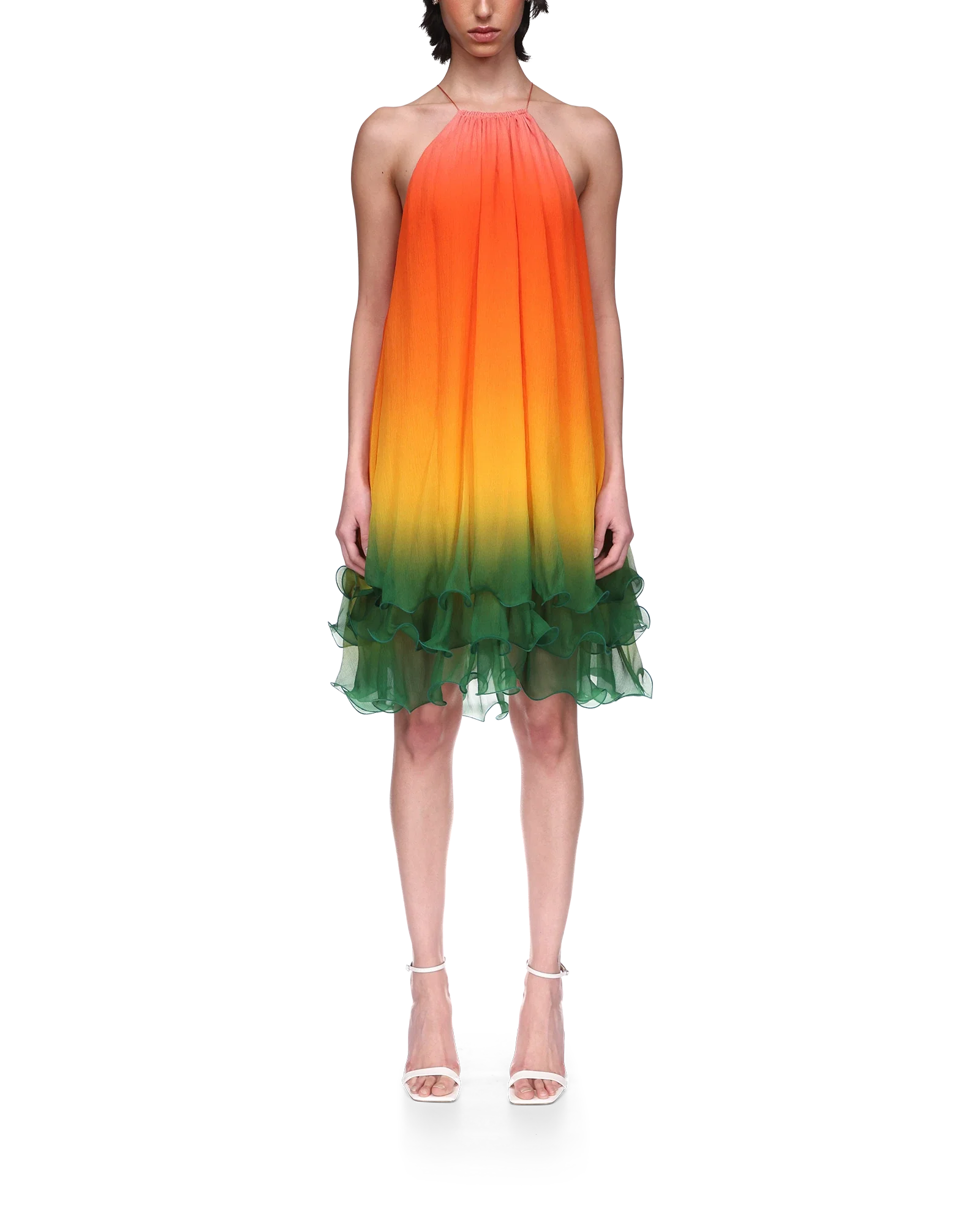 Rainbow Gradient Cocktail Dress - 图片 2