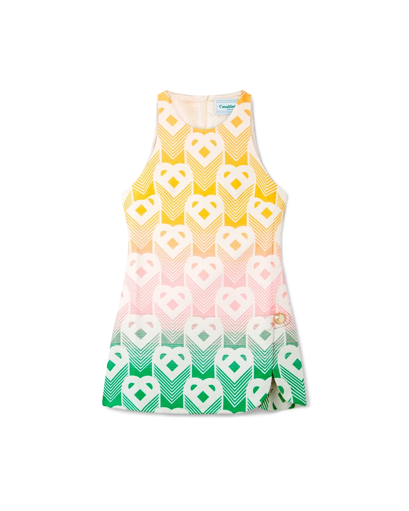 Gradient Heart Monogram Shift Dress