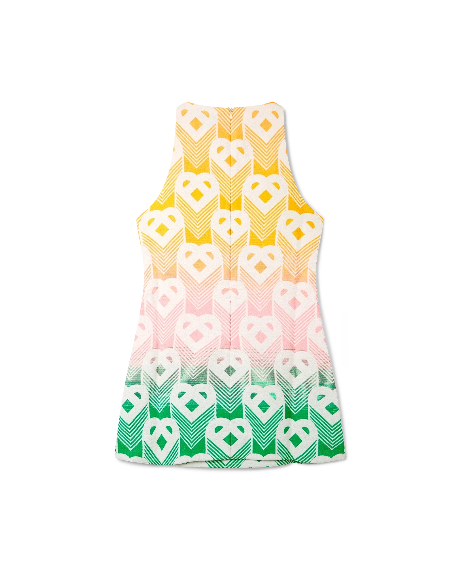 Gradient Heart Monogram Shift Dress - 图片 2