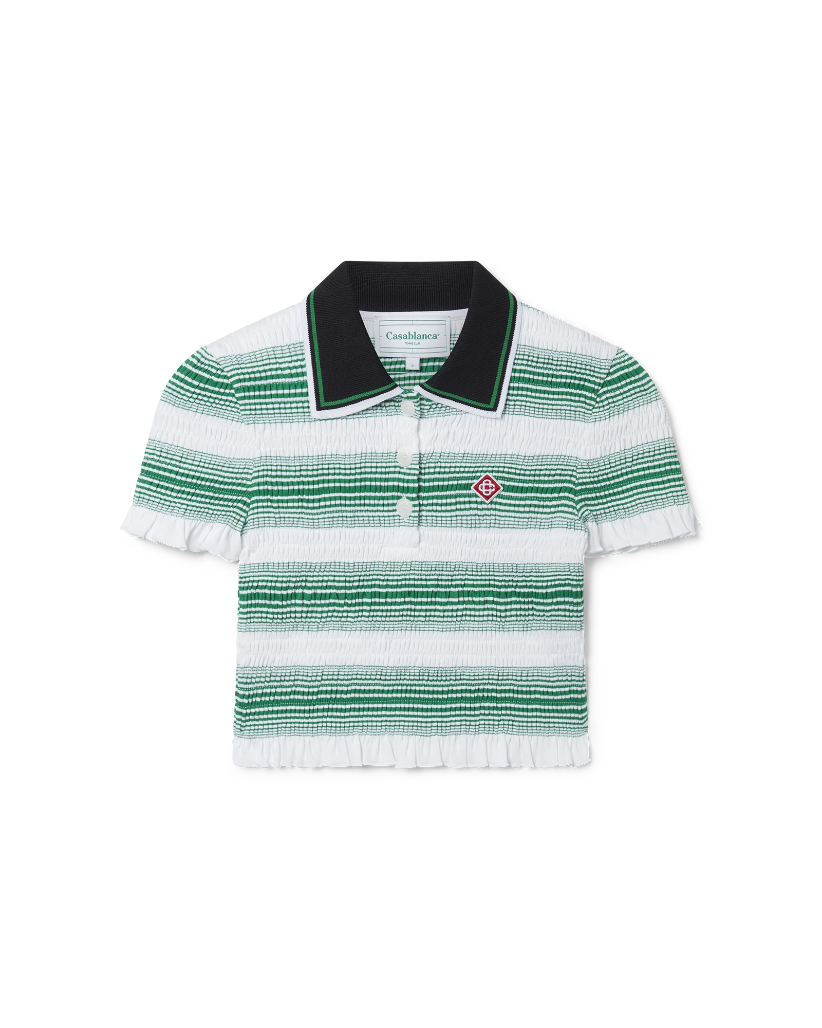 Gradient Striped Polo Top