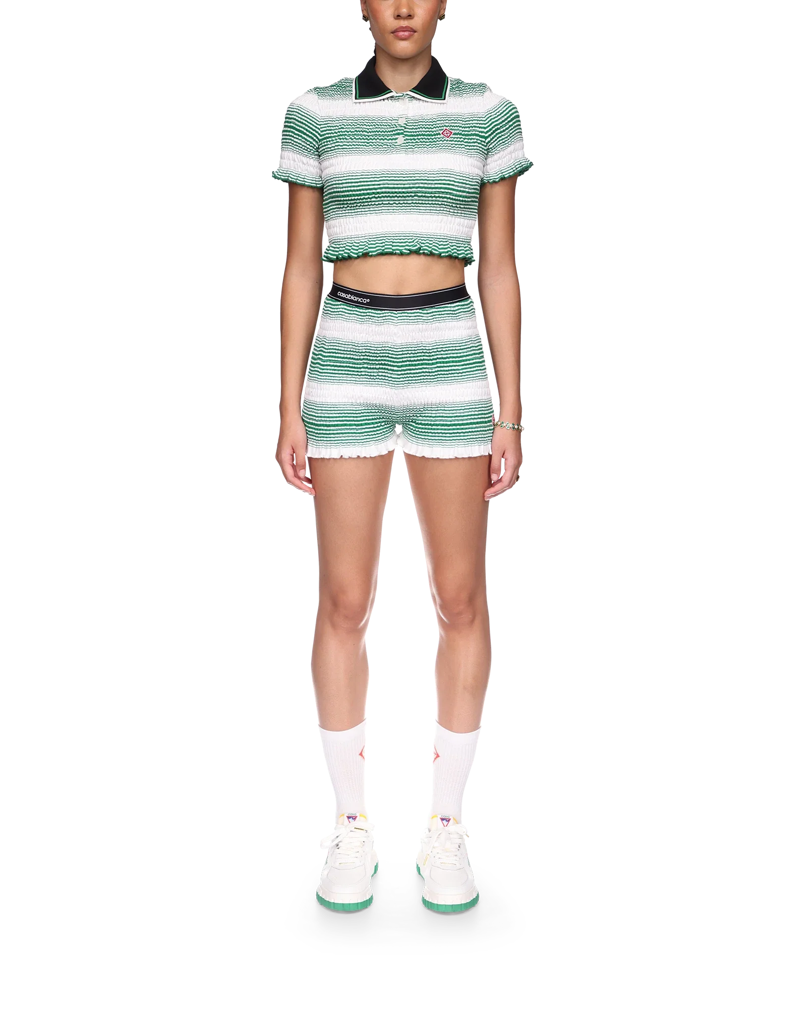 Gradient Striped Shorts - 图片 2