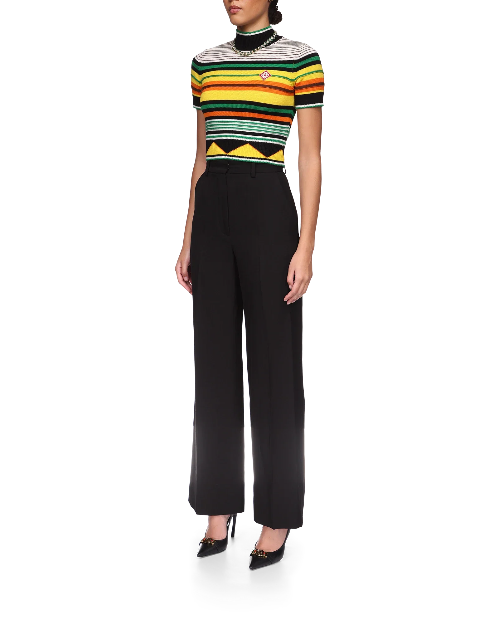 Knitted Striped Shirt - 图片 3