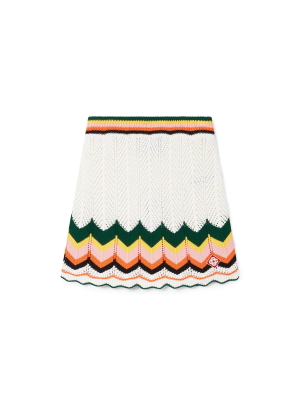 Chevron Lace Skirt