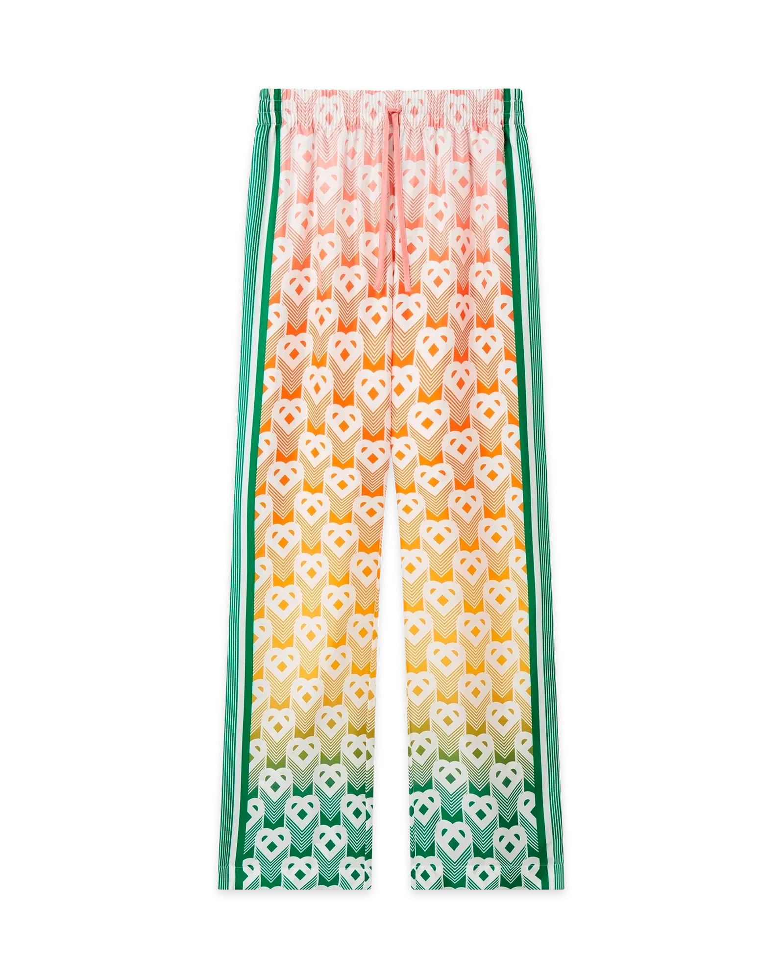 Gradient Heart Monogram Wide Leg Trousers