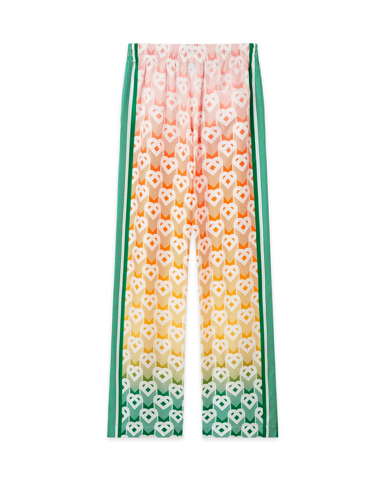 Gradient Heart Monogram Wide Leg Trousers - 图片 2