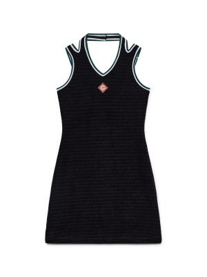 Textured Velour Tennis Dress