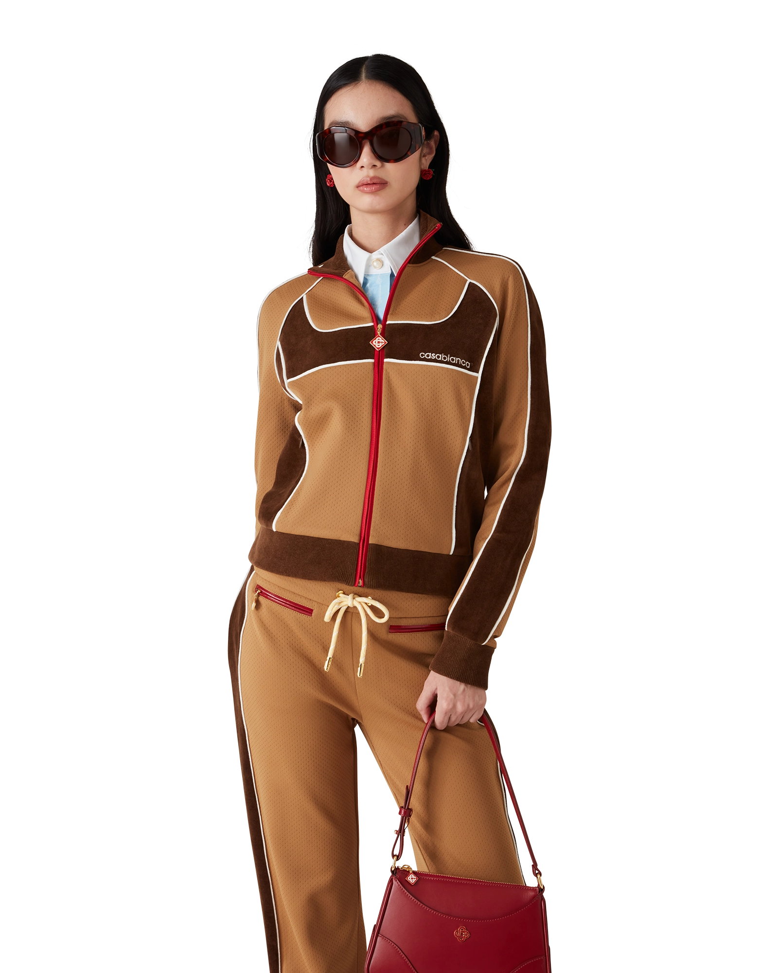 Chenille Panelled Track Jacket - 图片 5