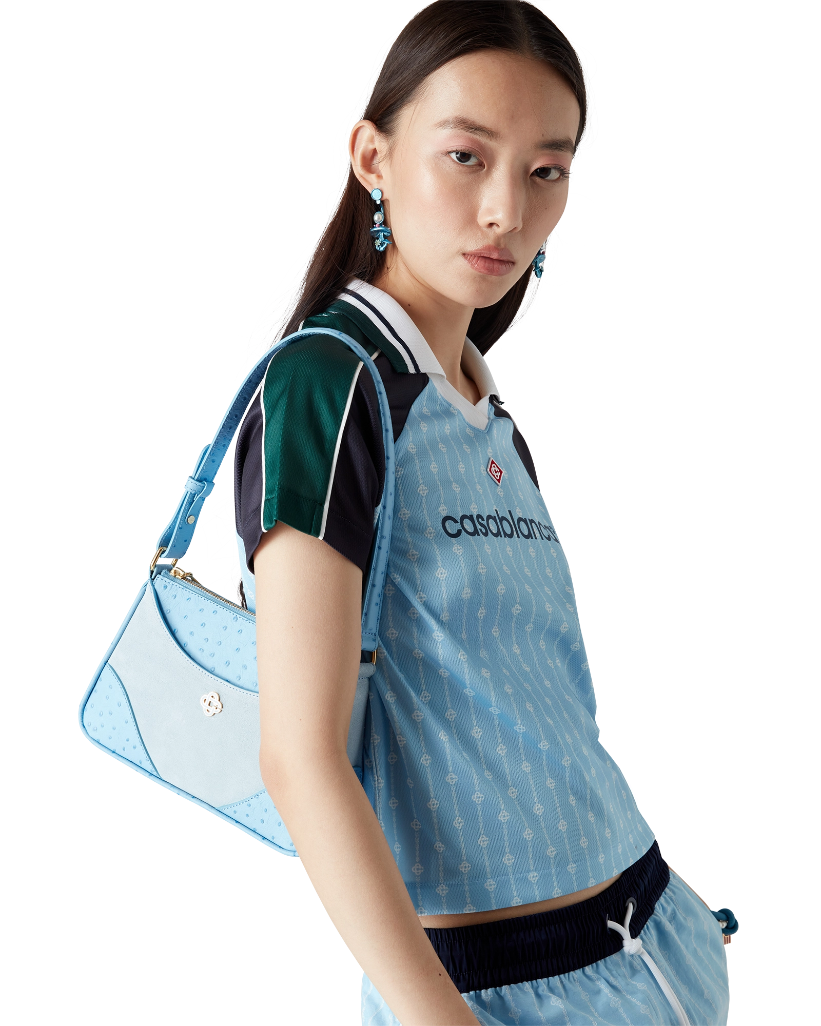 Pinstripe Laurel Football Short Sleeve Shirt - 图片 4