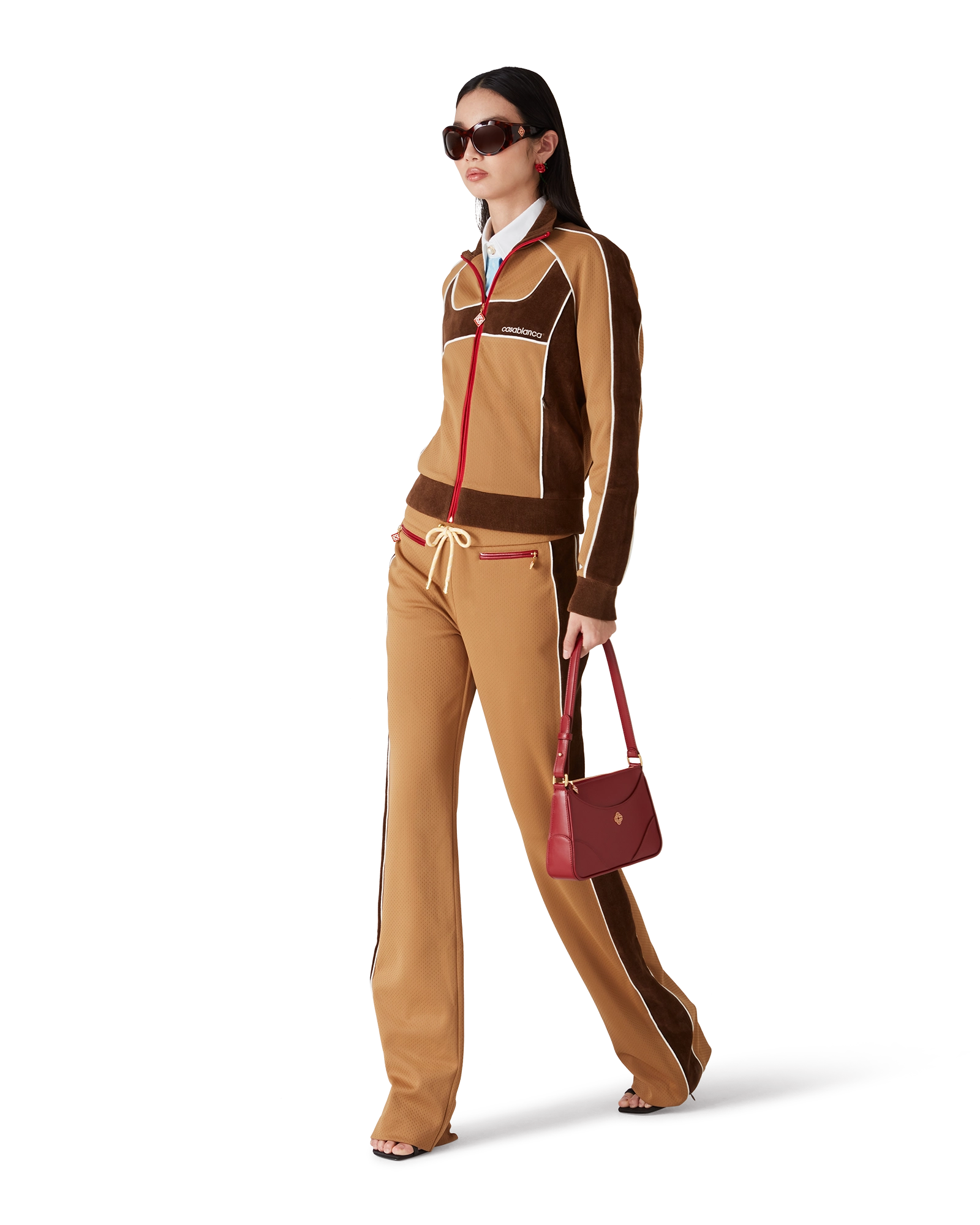 Chenille Panelled Track Pants - 图片 3