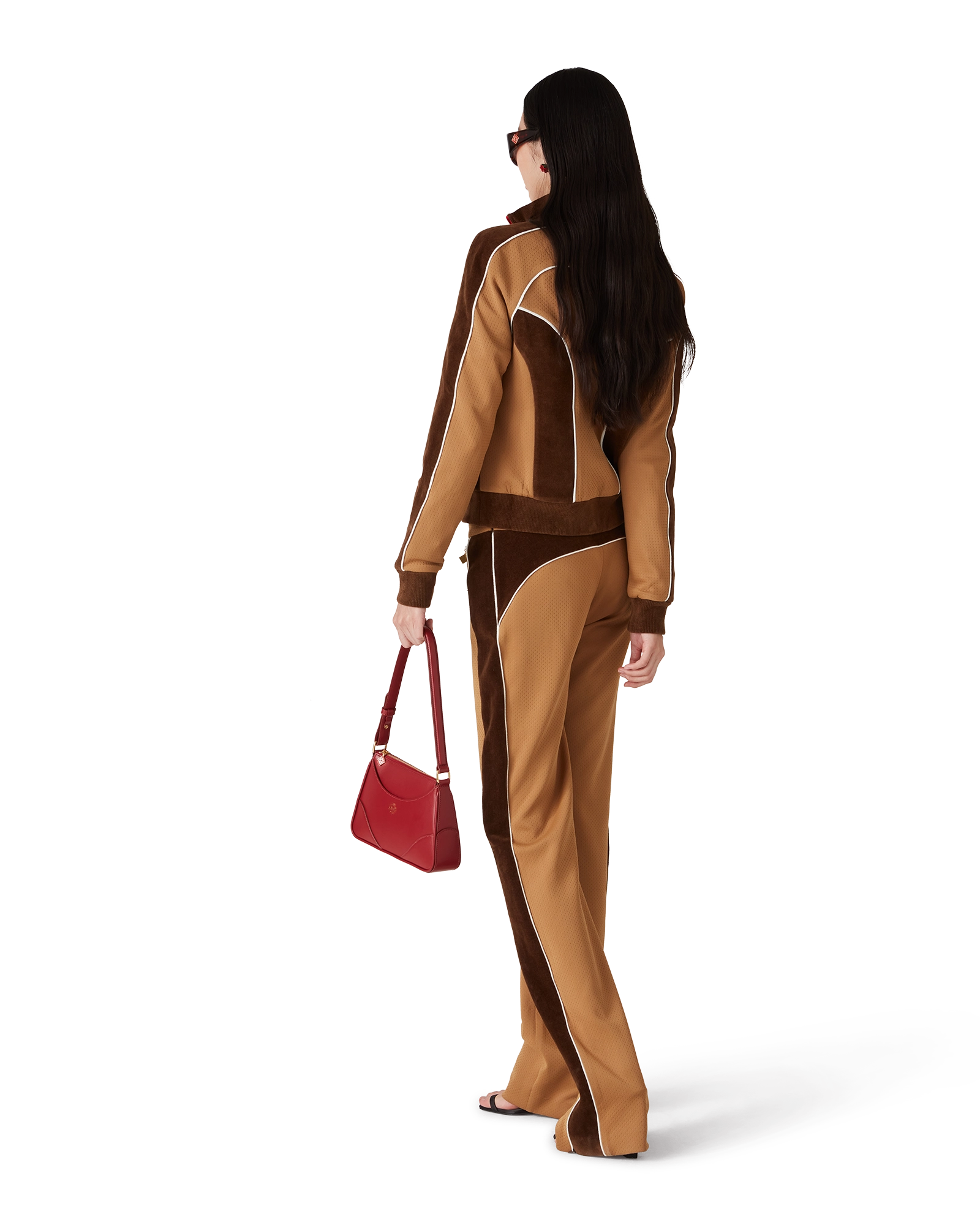 Chenille Panelled Track Pants - 图片 4