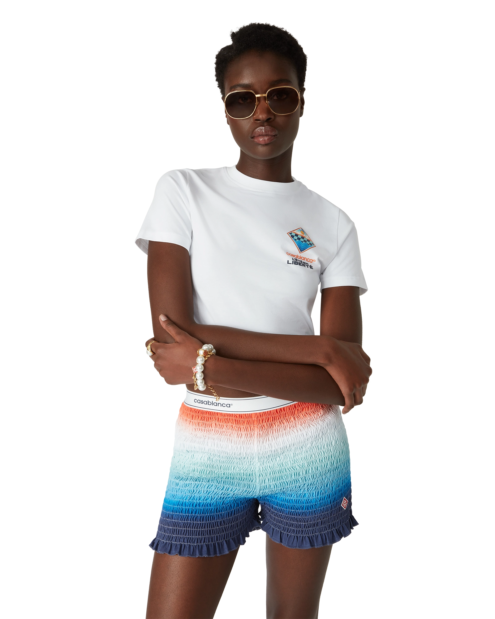 The L'Été En Liberté Short Sleeve Cropped T-Shirt - 图片 4