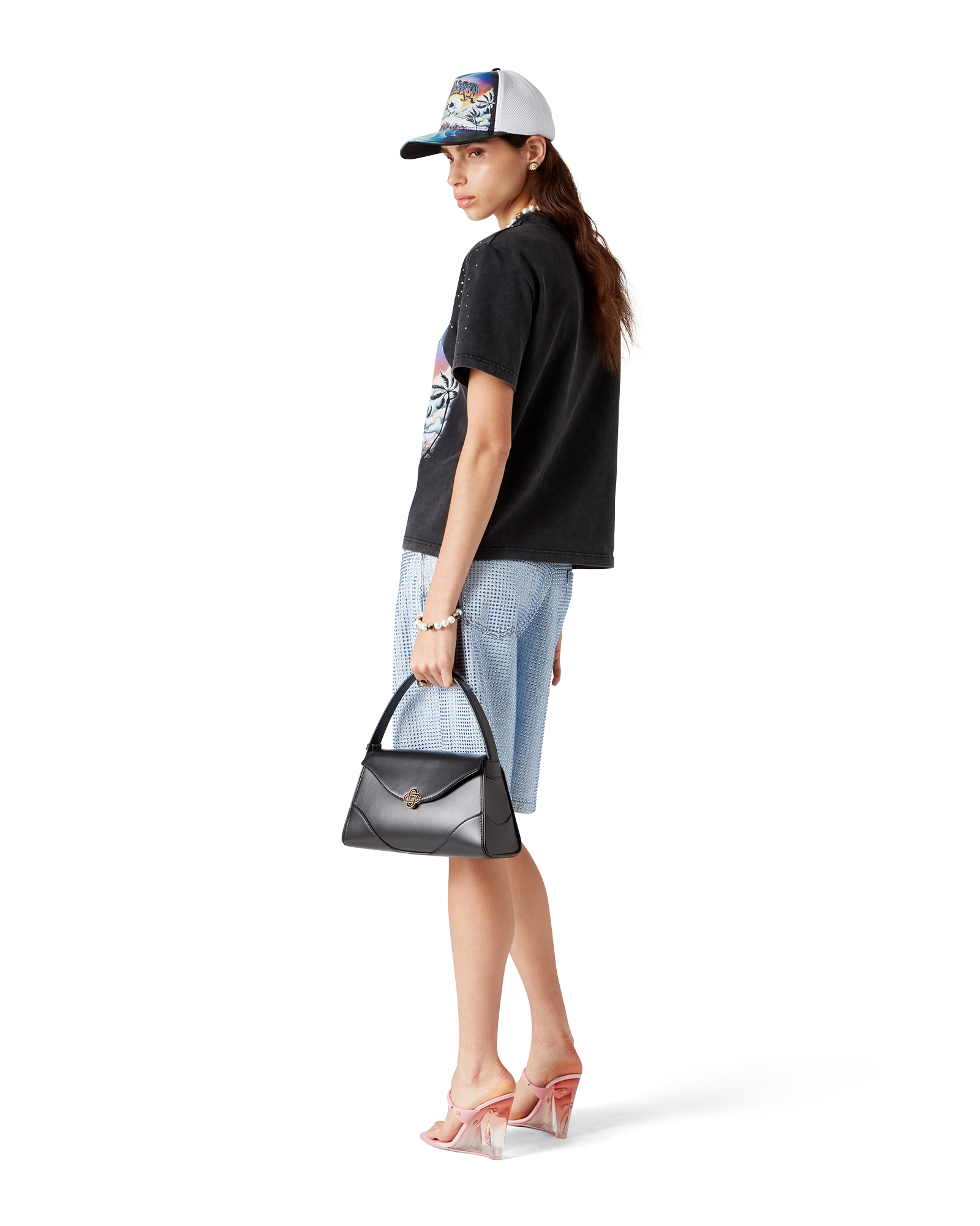 La Prémonition Crystal Embellished Short Sleeve T-Shirt - 图片 3