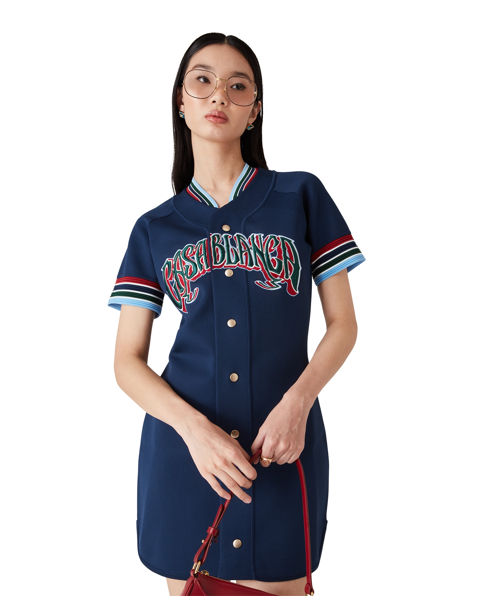 Knit Baseball Dress - 图片 4