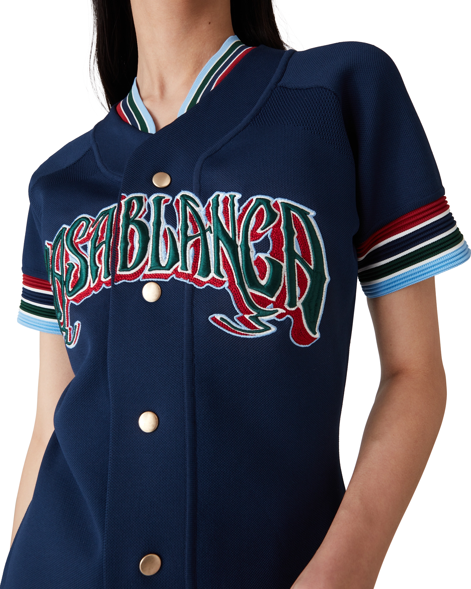 Knit Baseball Dress - 图片 5