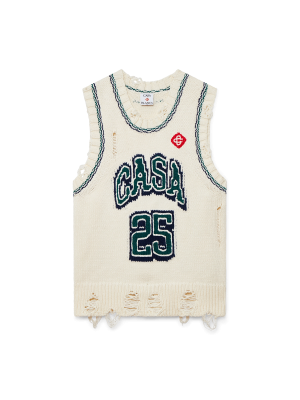 Intarsia Baseball Top