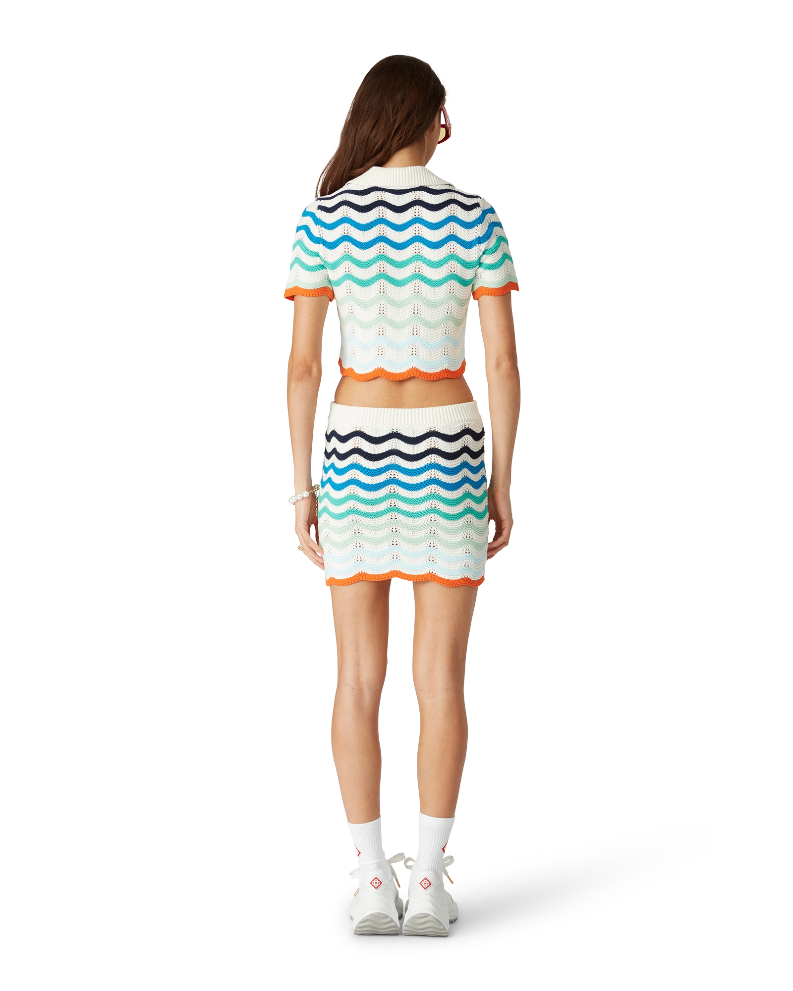 Gradient Wave Crochet Top - 图片 3