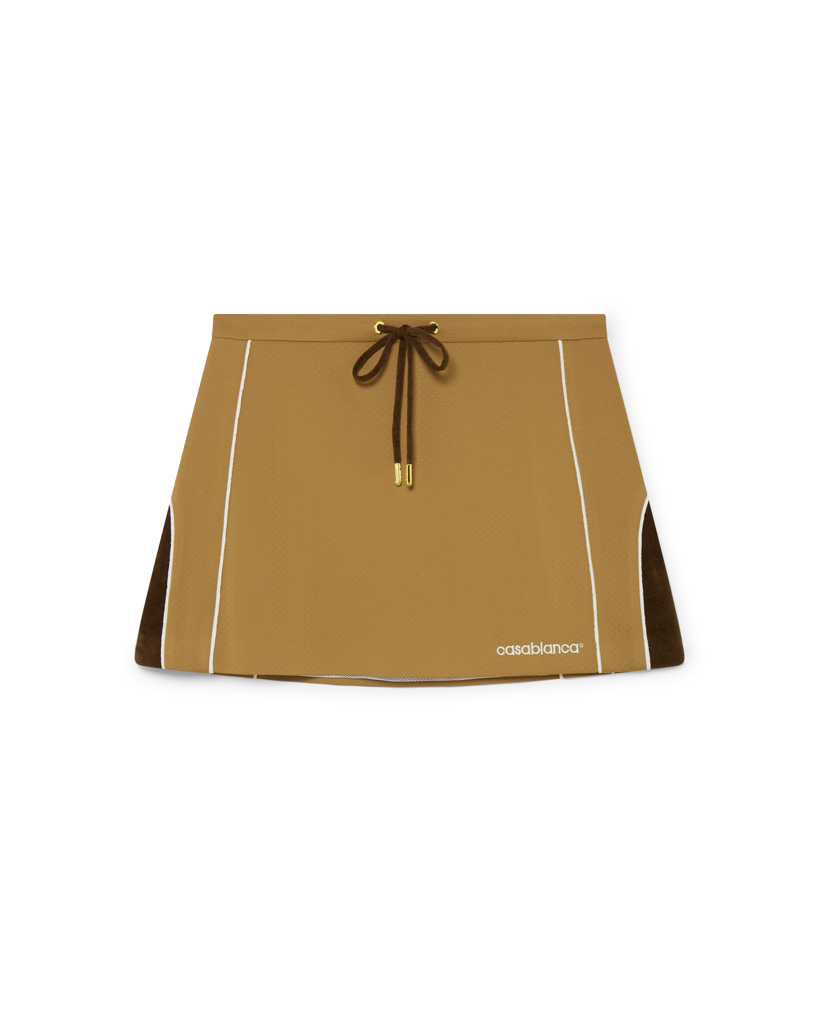 Chenille Panelled Mini Skirt