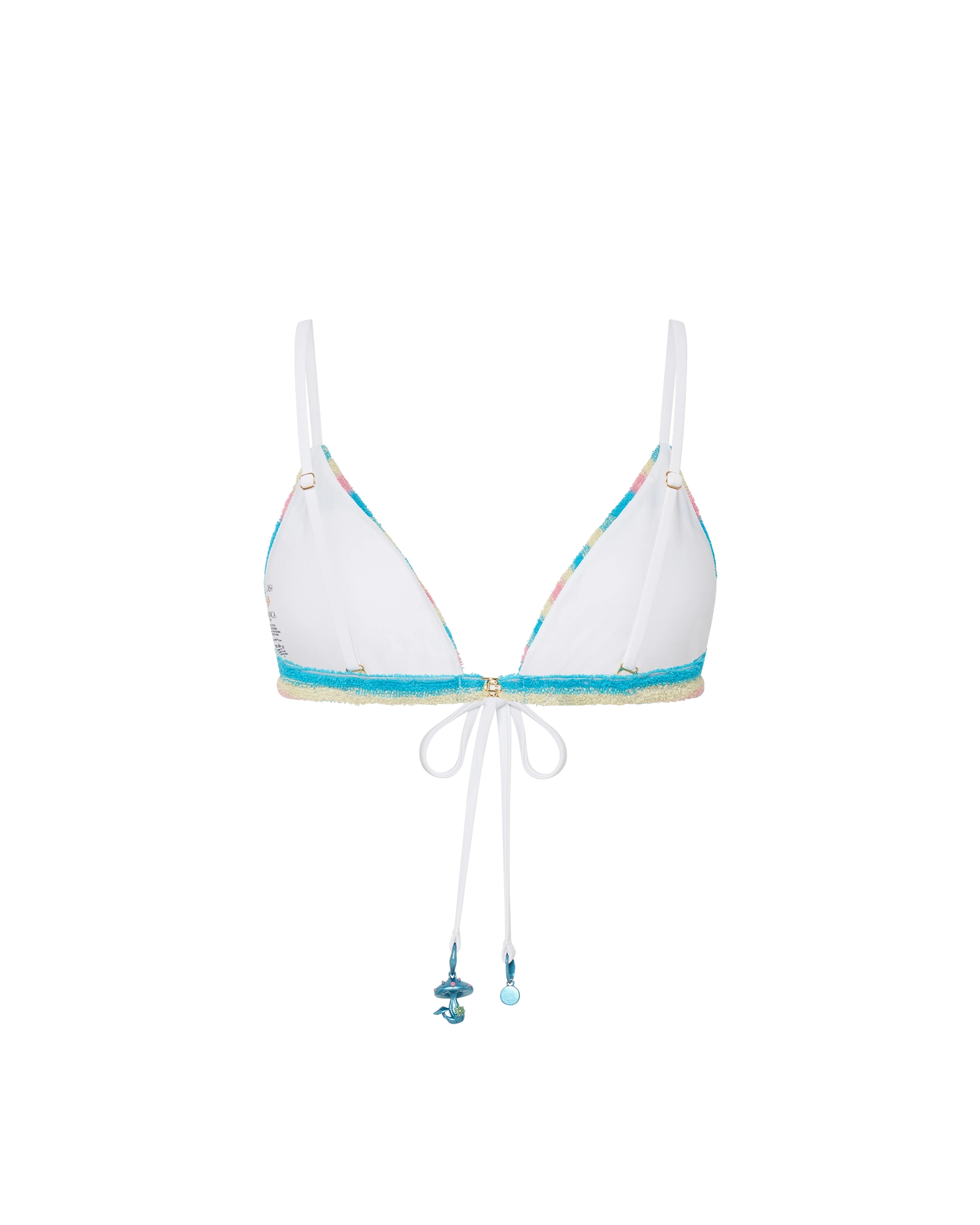 Stripe Towelling Bikini Top - 图片 2