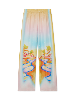 Psychedelic Nirvana Silk Trousers