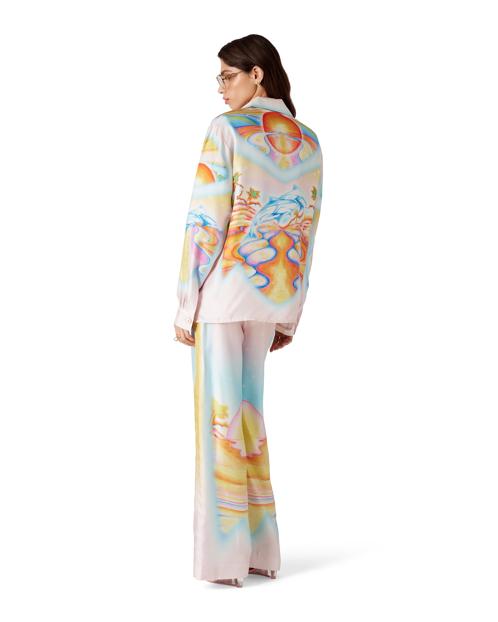 Psychedelic Nirvana Silk Trousers - 图片 3