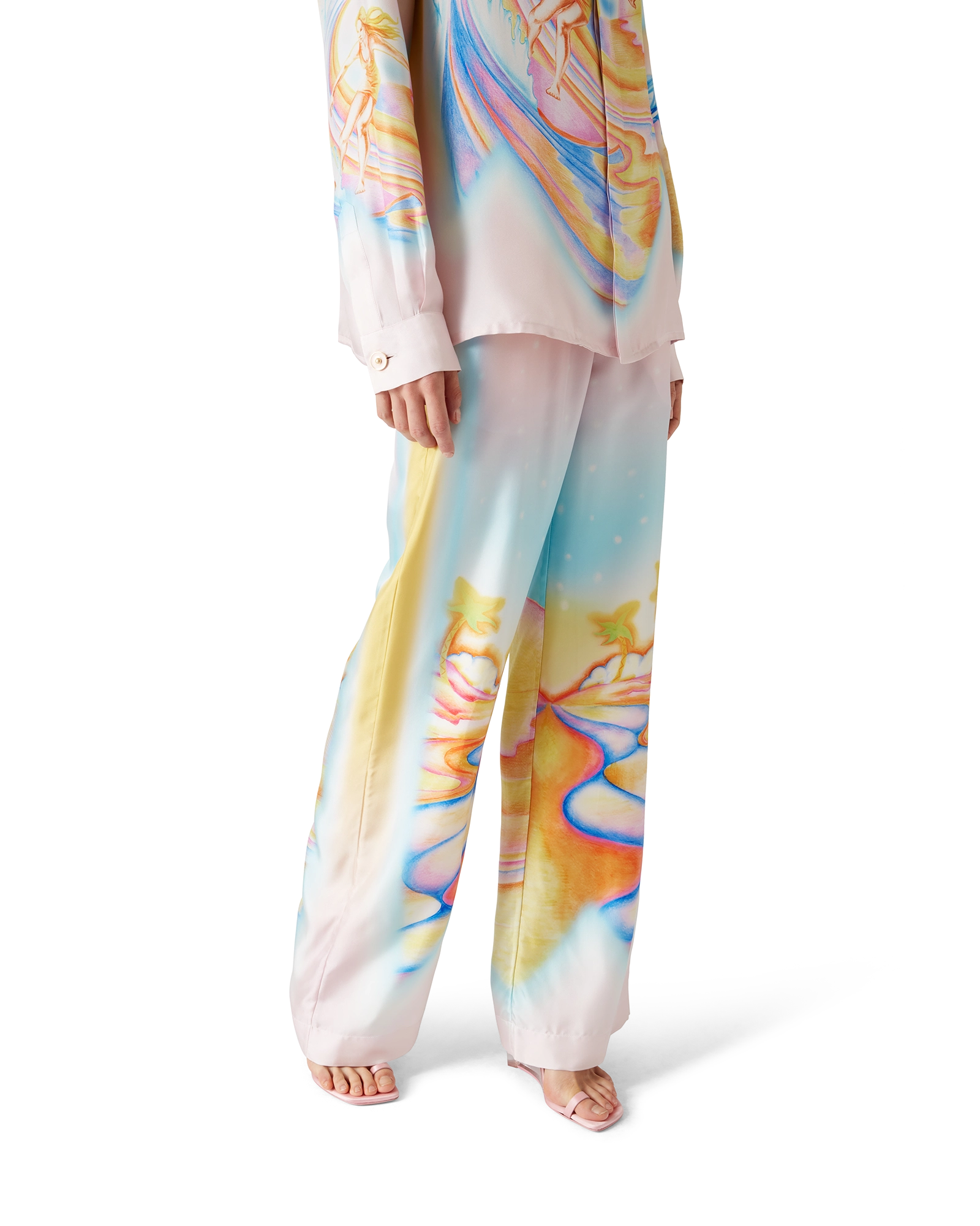 Psychedelic Nirvana Silk Trousers - 图片 4