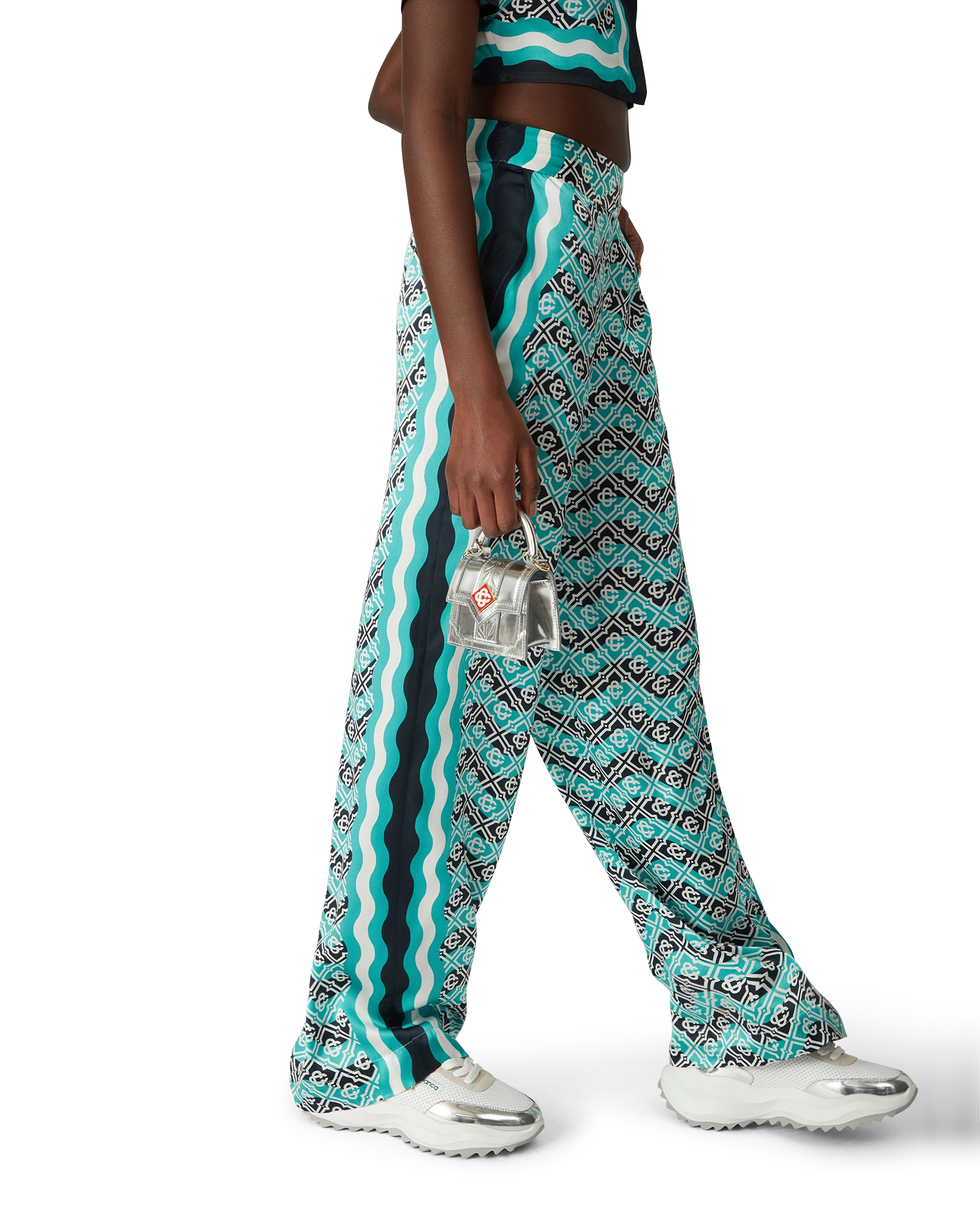 Monogram Wave Silk Trousers - 图片 5