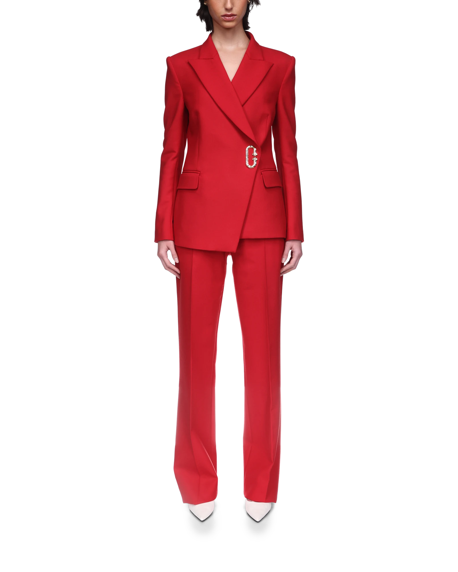 Asymmetric Double Breasted Jacket - 图片 2