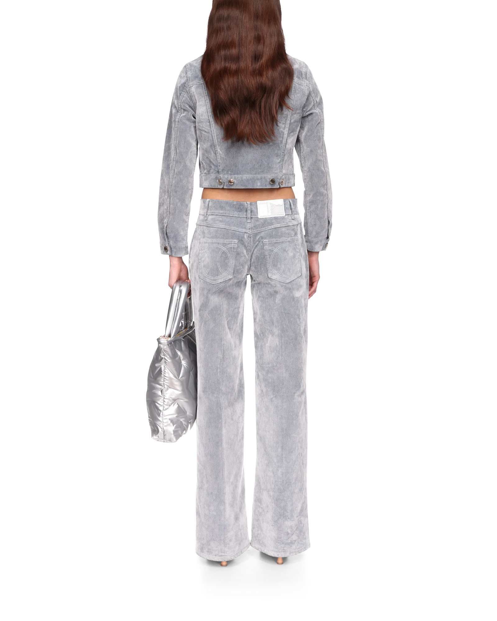 Peach Texture Jeans - 图片 4