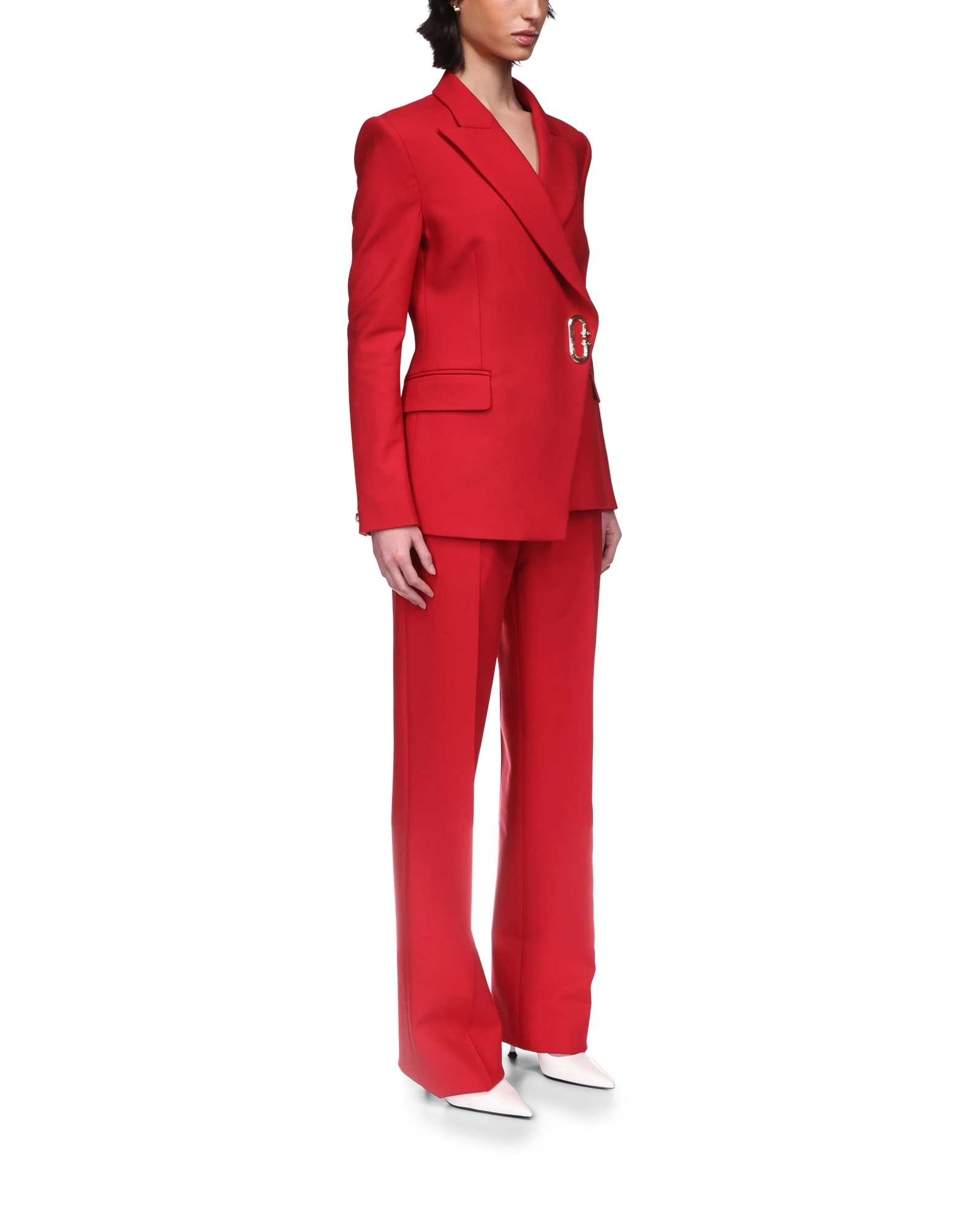 Asymmetric Double Breasted Jacket - 图片 5