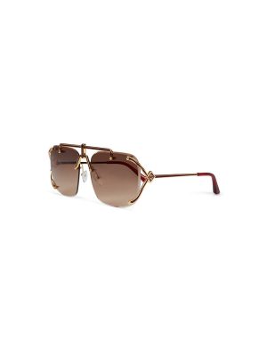 Gold & Brown The Pilot Sunglasses
